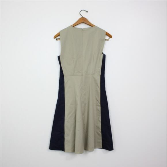 Elie Tahari Dress Women's Size 2 Tan Colorblock - Picture 2 of 4
